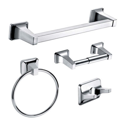 4 - Piece Bathroom Hardware Set