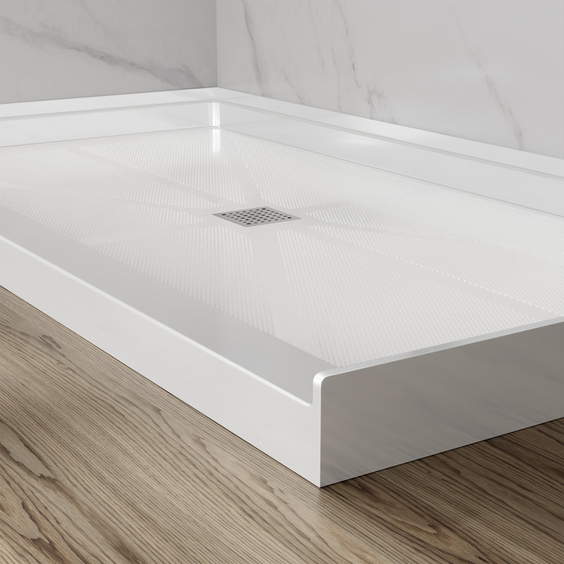 Shower Tray, Plastic 152*90cm Rectangle Shower Base, Plastic Pan for Bathroom, 152 x 90 cm 