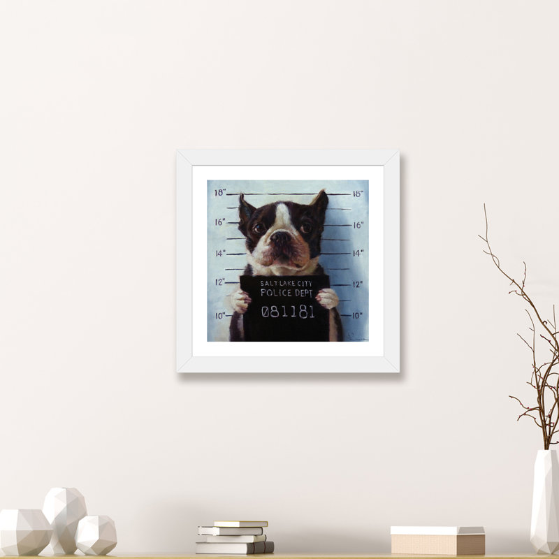 Art encadré, H 24 po x l 24 po x p 1 po, Papier encadré blanc