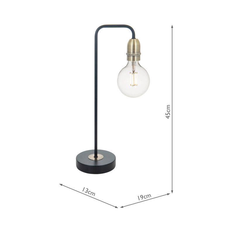 Lundergan Metal Arched Lamp