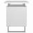 White High Gloss 2-Drawer Computer Desk