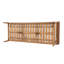 Canapé d'extérieur en bois d'acacia 3 places Terassi