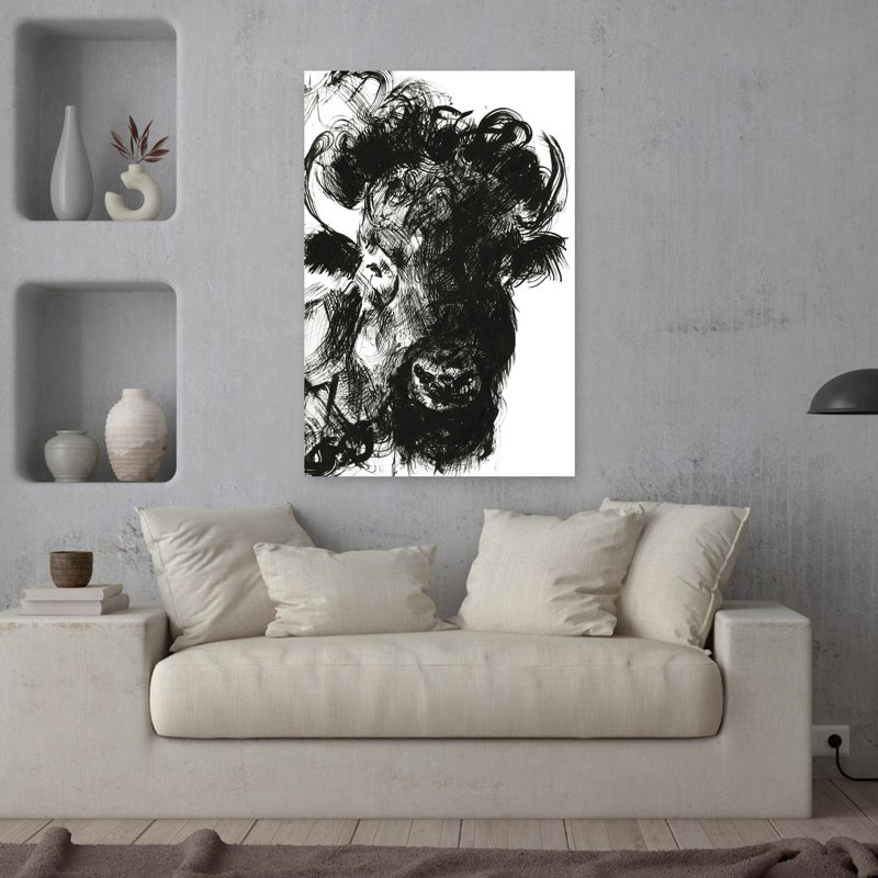 Harrison, art contemporain Buffalo, H 36 po x l 24 po
