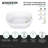 Kingston Brass Aqua Eden 52-Inch Acrylic Oval Double Slipper Freestanding Tub with Overflow/Drain Assembly-104561579