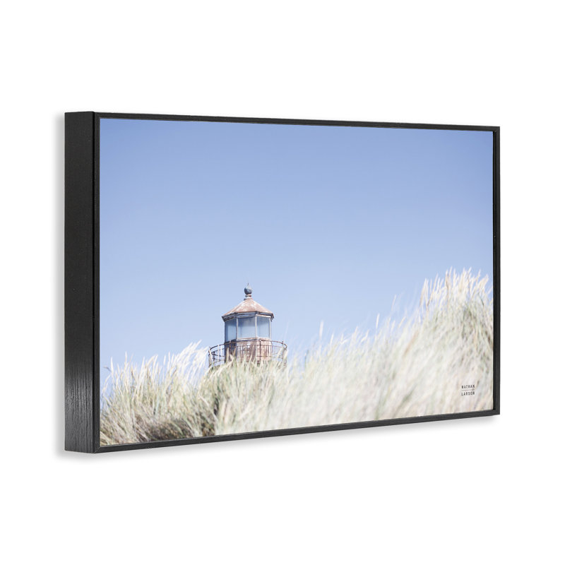 Peering Over Langle, estampe numérique par Nathan Larson, H 12 po x l 18 po, Giclée encadrée noir minuit