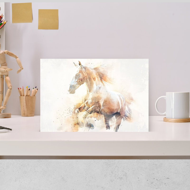Cheval éthéré en courant abstrait, art énergétique cheval éthéré nature