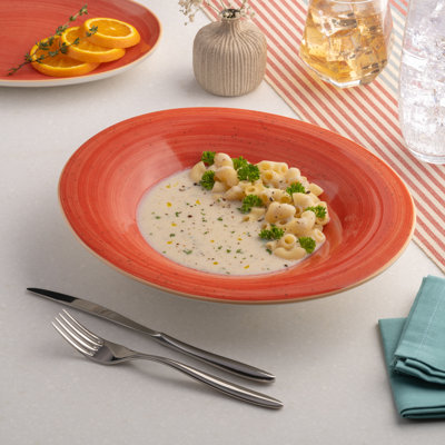 Bol en porcelaine | Bol à rebord large non empilable Artisan | 18,6 oz