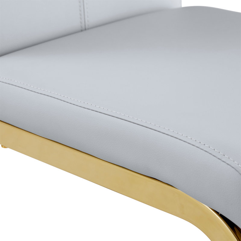 Chaise Maydell, Gris, Doré, 4