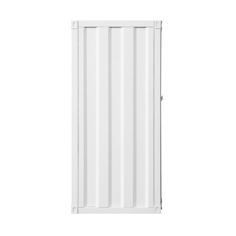 Commode 1 porte avec serrure de contenant, Blanc