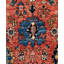 Tapis unique noué à la main rouge de 8 pi 2 po x 9 pi 10 po Raffin
