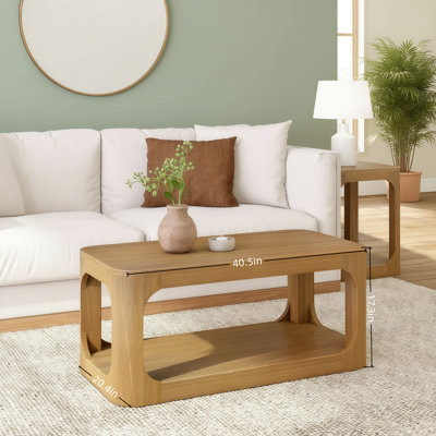 Table basse de rangement Hickory