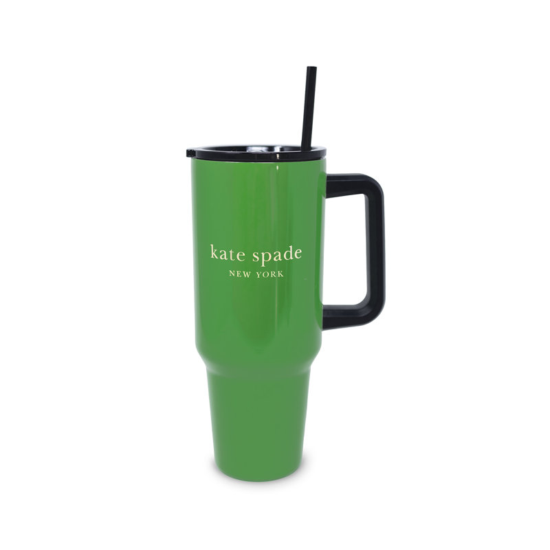 Stainless Steel 40 Oz. Tumbler, Pink, Green
