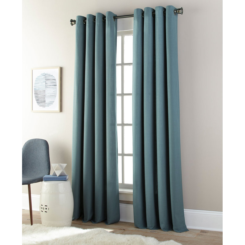 Imhoff Room Darkening Curtain Single Panel, 52" W x 84" L, Mineral