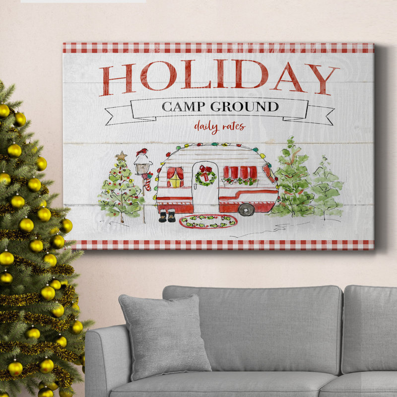 Toile tendue Holiday, H 27 po x l 18 po x P 1 po