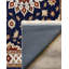 Tapis marocain brun en coton et polyester à imprimé numérique Albasa Collection-1450868867