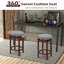 Red Barrel Studio Set Of 2 Swivel Bar Stool Kitchen Kitchen Island Stool Pub & Cafe W/ Cushion Grey