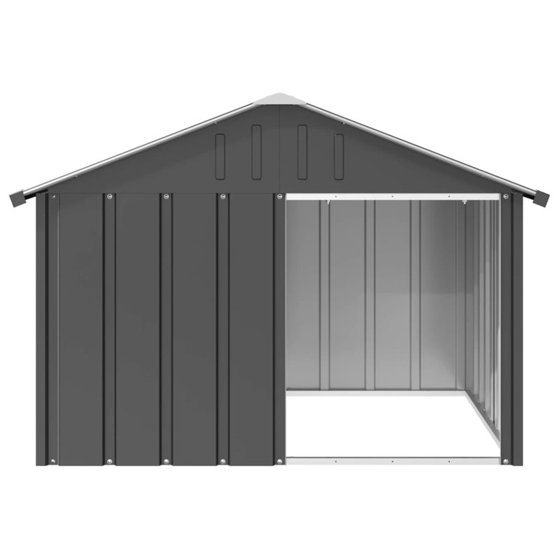 Huddersfield Dog Hutch, 116.5cm W x 103cm H x 81.5cm D, Anthracite