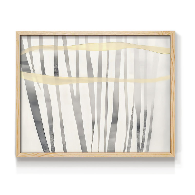 Abstrait, série Lxxviii, reproduction encadrée, H 16 po x l 20 po, Naturel