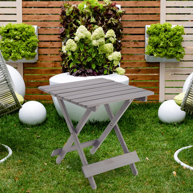 Table de patio pliante carrée pour l'extérieur