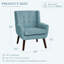 Fauteuil capitonné de 29,2 po de largeur Halcott-637397572