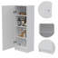 Armoire de rangement à porte simple avec quatre tablettes intérieures Belleria-662372624