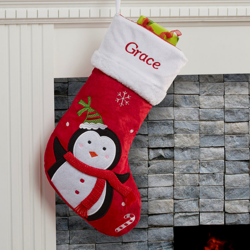 Santa Claus Lane Personalized Stocking, Yes