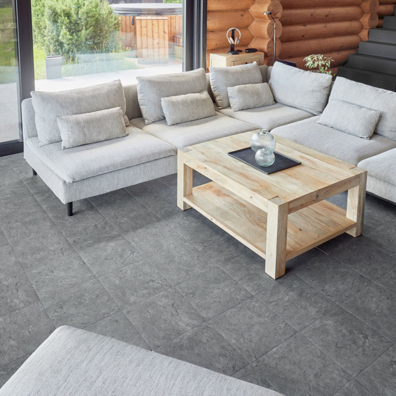 Chidimma 1.5mm Thick 30.5cm W x 30.5cm L, Dark Grey
