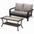 Dieball 2 - Person Patio Conversation Sets with Cushions