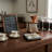 Ginkgo Leaf Napkin Holder, Wooden Base with Weighted Metal Bar, Windproof Horizontal Tabletop Organizer