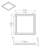 Blink Dimmable Square Flush Mount-89088835