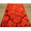 Tapis rouge moderne en laine noué à la main à motif géométrique de mosaïque Fiery-124206576