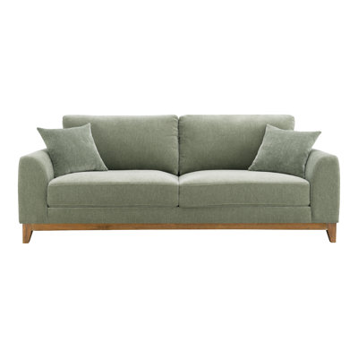 Celina Chenille Sofa With Throw Pillows