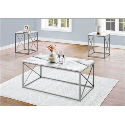 Ensemble de table avec cadre en X