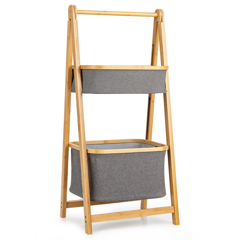 Mathis Solid Wood Freestanding Bathroom Shelves