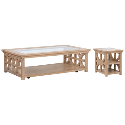 Rectangular Shelf Cocktail Table End Table