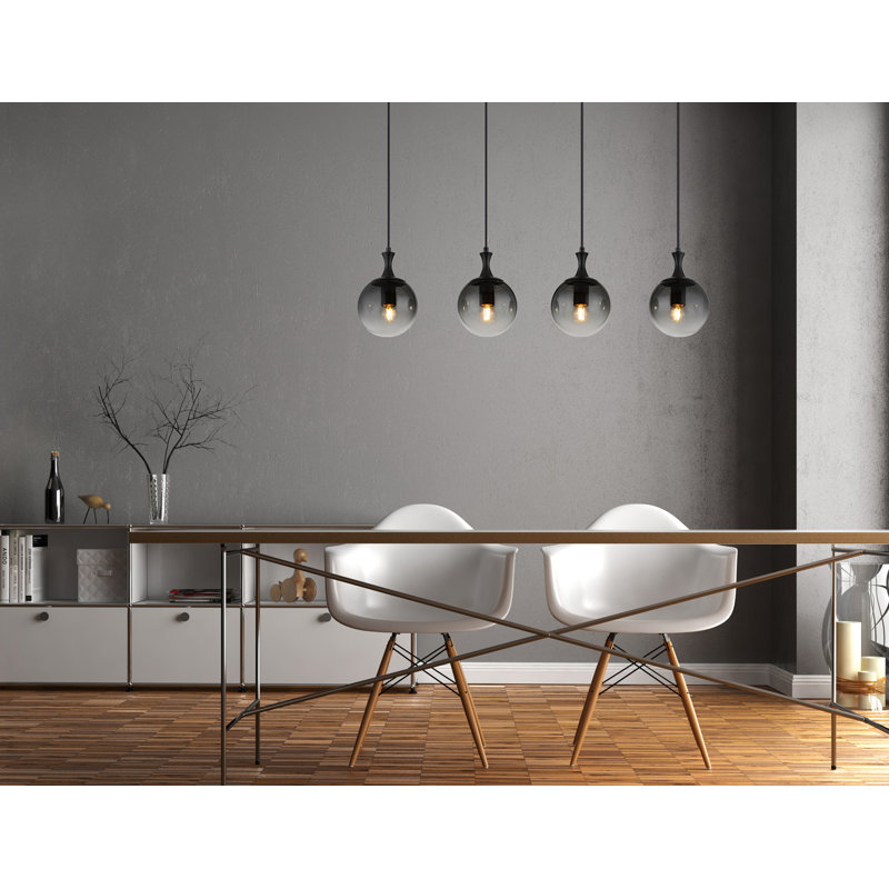Laurium 4 - Light Matte Black Pendant