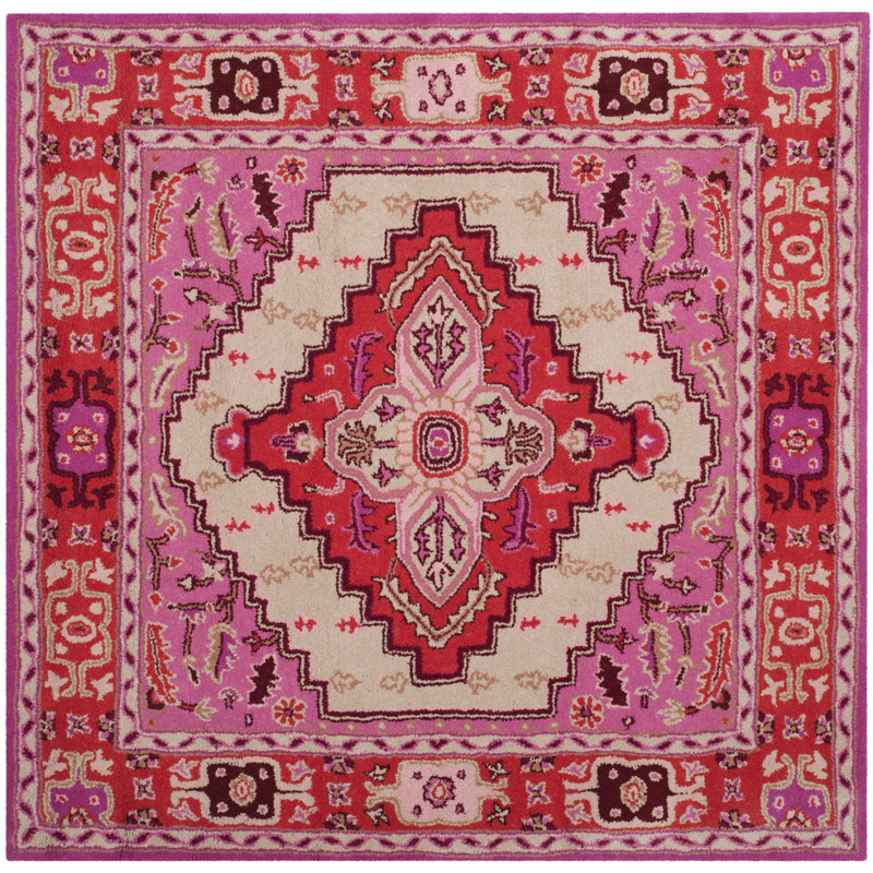 Blokzijl Hand Tufted Wool Oriental Rug, Square 9'