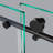 Eclipse 60 in. W x 74 in. H Sliding Frameless Shower Door in Matte Black with 3/8 in. (10mm) Thick Clear Glass-50217789