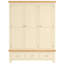 Clower 3 Door Solid Wood Wardrobe