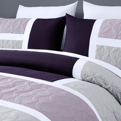7-Piece Patchwork Bed in a Bag Comforter Set with Sheets