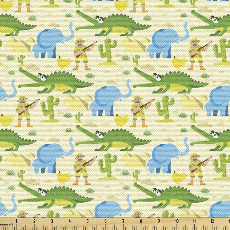 Tissu crocodile, l 36 po x L 360 po