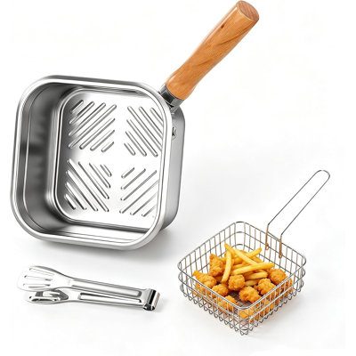 Stainless Steel Frying Pan Set