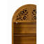 Armoire arquée en bois sculpté avec tablette ouverte