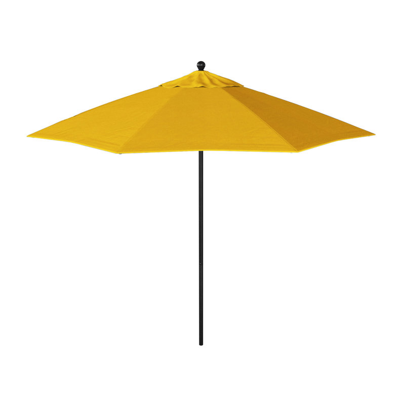 Parasol de marché octogonal 9 pi Verlin, Toile jaune performance