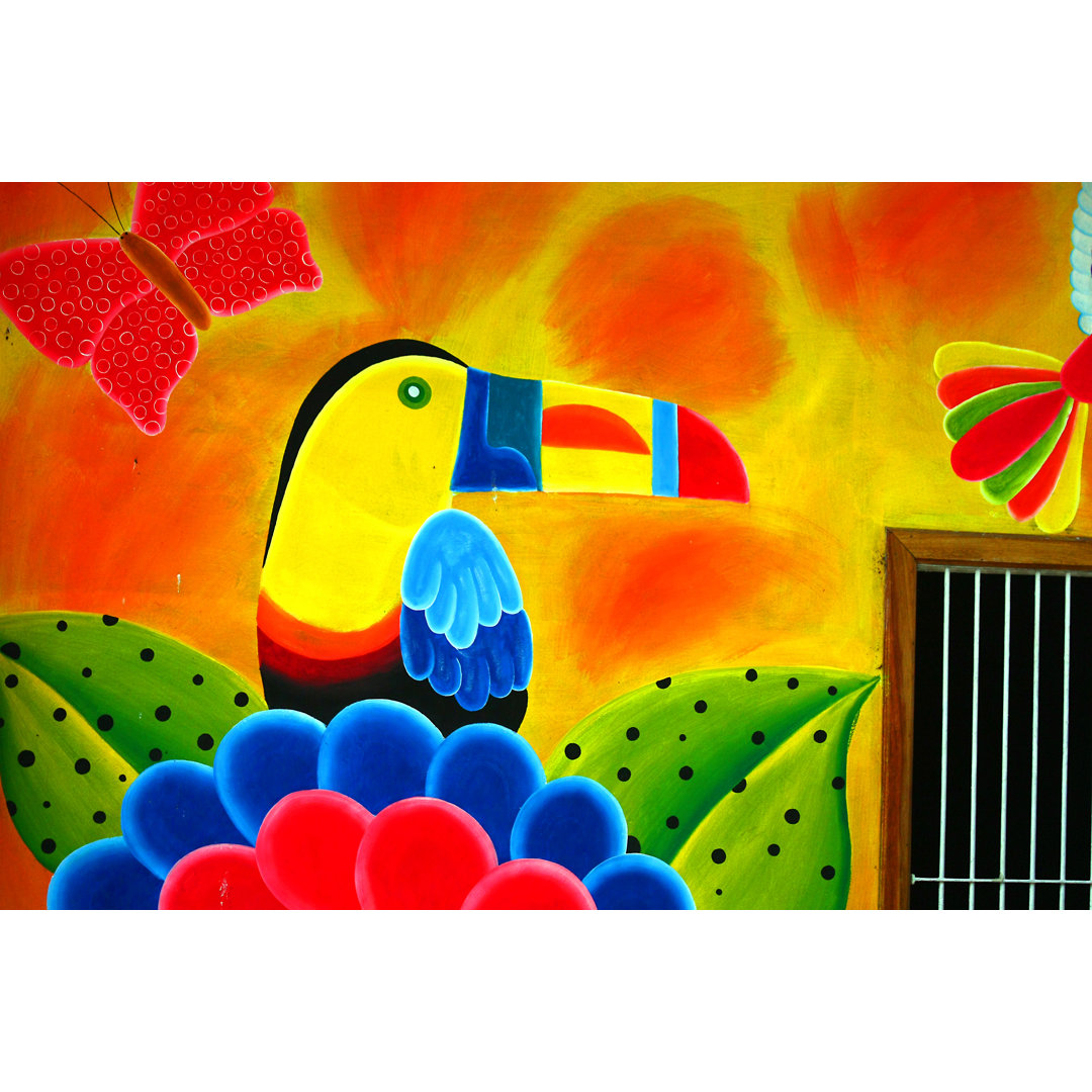 Glasbild Toucan