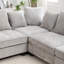 Canapé modulaire en L 6 pièces Bennett-1312306283