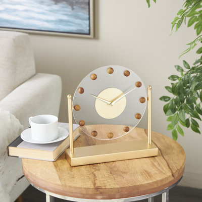 Analog Iron Mechanical Tabletop Clock
