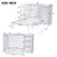 Lit escamotable simple avec tablettes de chevet et garde-robe