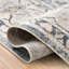 Tapis lavable pliable à bordure florale - bleu clair-1258102624