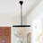 4-light Dimmable Modern Glass Chandelier
